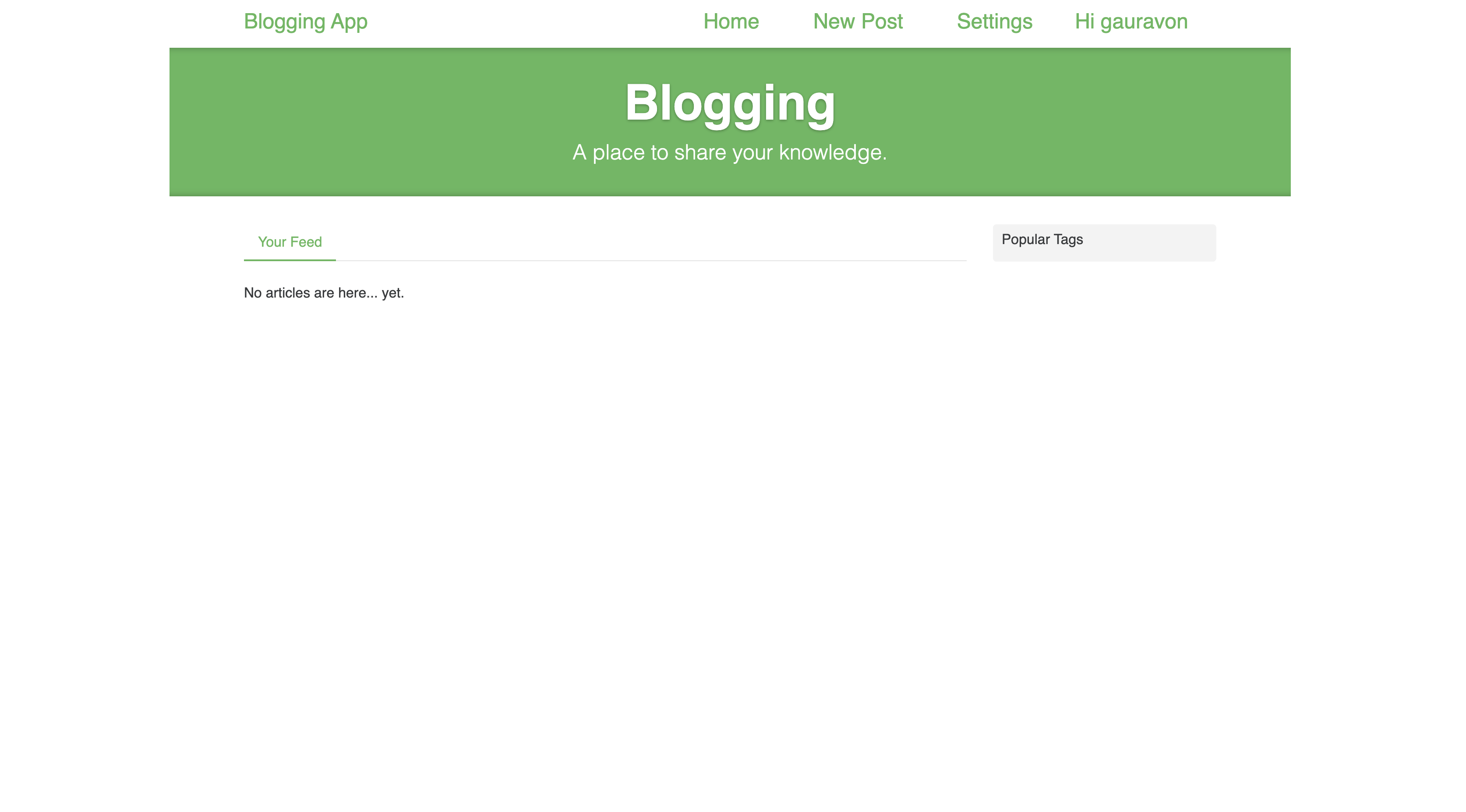 Blogging Website