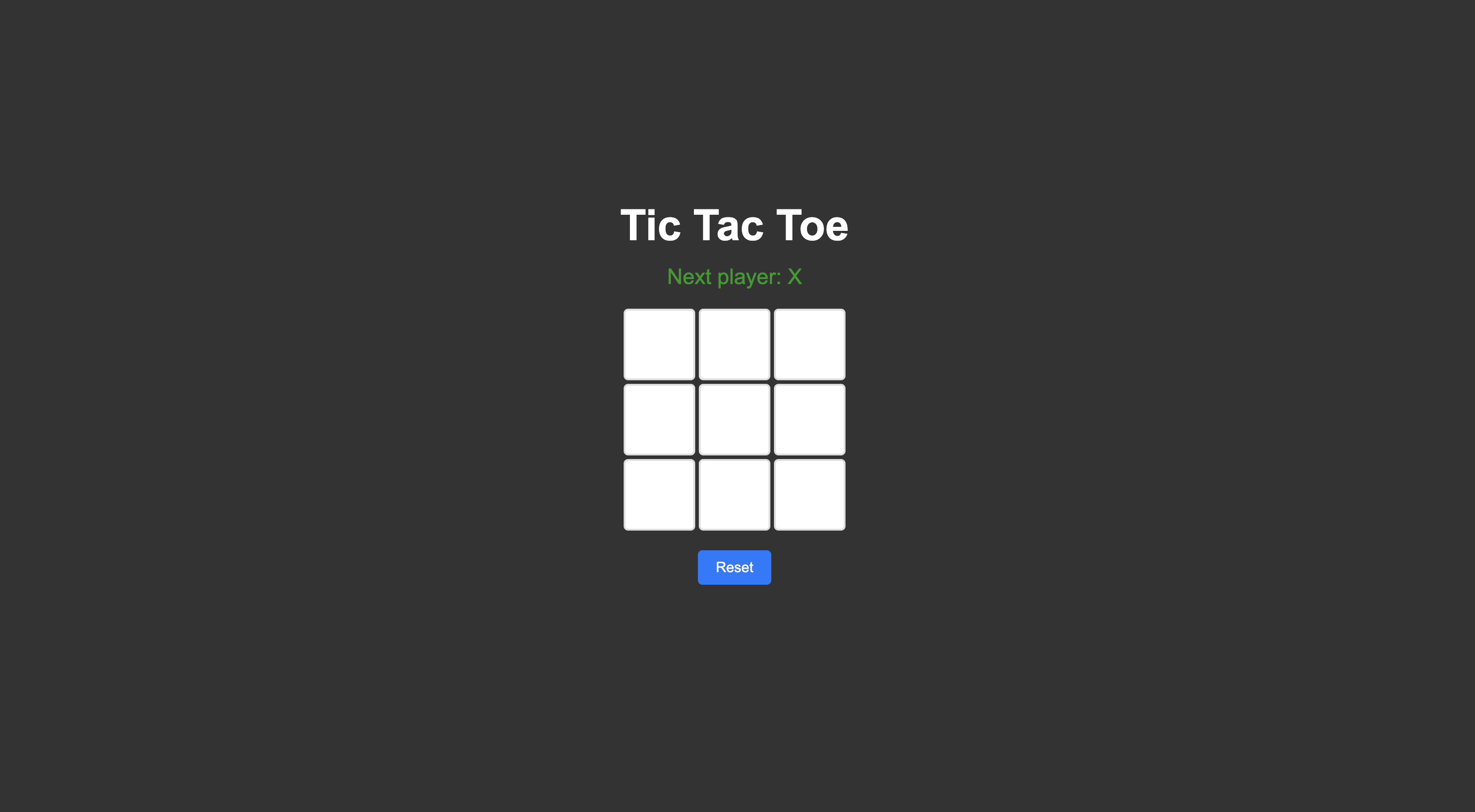 Tic Tac Toe Game